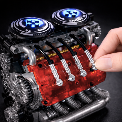 EngineLab V8 Engine Kit Real Working Engine – Not Just a Toy