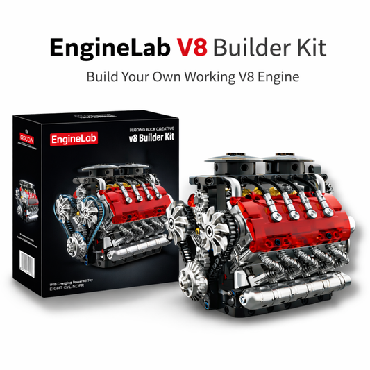 EngineLab V8 Engine Kit Real Working Engine – Not Just a Toy